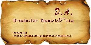Drechsler Anasztázia névjegykártya